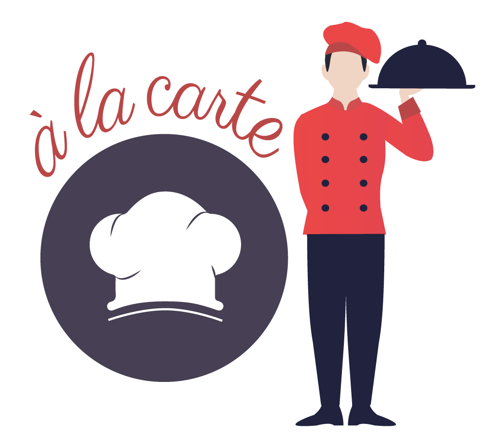ilustracija i logo a la carte Studentskog restorana